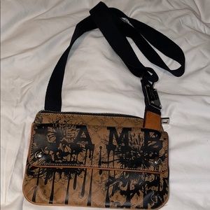 L.A.M.B. Crossbody Flower Paint Drip Print